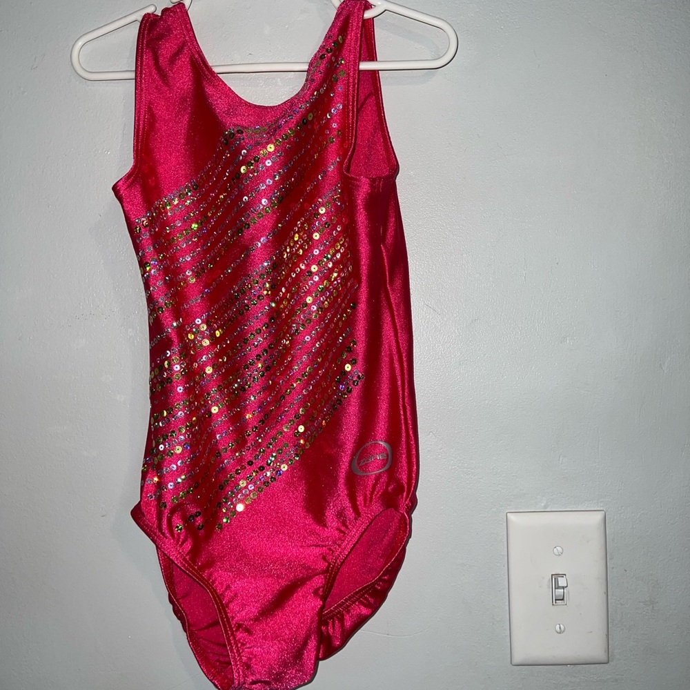 Sparkling Pink Kids Dance Leotard